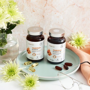 Aura Herbals Omega+Witamina D3 2000 IU, kapsułki miękkie, 60 szt.