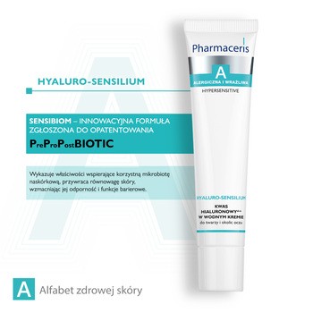 Pharmaceris A Hyaluro-Sensilium, kwas hialuronowy di-6 w wodnym kremie do twarzy i okolic oczu, 40 ml