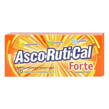 AscoRutiCal Forte, tabletki powlekane, 20 szt.