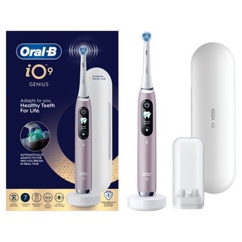Oral-B iO 9, szczoteczka elektryczna, Rose Quartz, 1 szt.