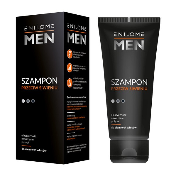 Enilome Enilome Men, szampon przeciw siwieniu, 150 ml — Składniki i ocena