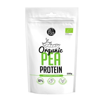 Diet-Food, Organic Pea Protein, białko z grochu, 200 g