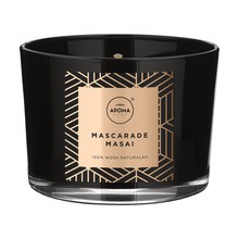 Aroma Home, Mascarade Masai elegance series, naturalna świeca zapachowa, 115 g