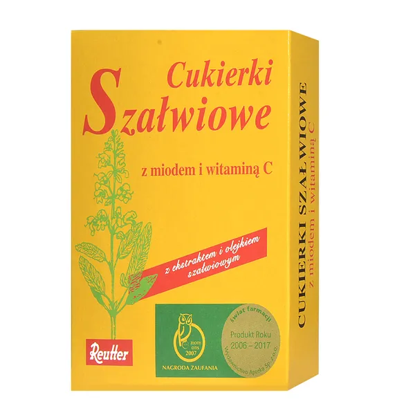 Cukierki szałwiowe z miodem i witaminą C 50g [Reutter]
