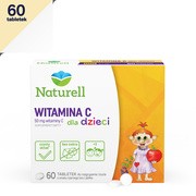 Naturell Witamina C dla dzieci, tabletki do żucia i rozgryzania, 60 szt.