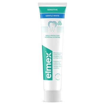 Elmex Sensitive Gentle White, pasta wybielająca do wrażliwych zębów, 75 ml