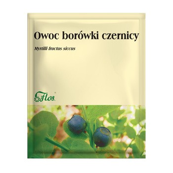 Owoc borówki czernicy, zioło pojedyncze, 25 g (Flos)