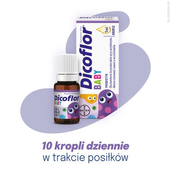 Dicoflor Baby, probiotyk, krople, 5 ml