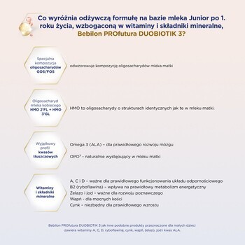 Zestaw 2 x Bebilon PROfutura DUOBIOTIK 3, formuła na bazie mleka po 1. roku życia, 800 g