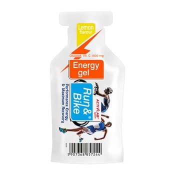 Run&bike energy, żel energetyczny, smak cytrynowy, 40 g