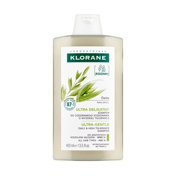 Klorane, ultrałagodny szampon z owsem, 400 ml