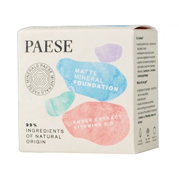 Paese Minerals, matujący podkład mineralny, 103N Sand, 7 g