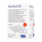 Kompresy niejałowe Sterilux ES, 17-nitkowe, 8 warstwowe, 7,5 cm x 7,5 cm, 100 szt.