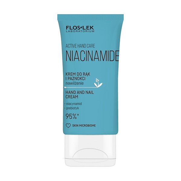 FlosLek Laboratorium Flos-Lek Active Hand Care Niacinamide, krem do rąk i paznokci, 50 ml — Składniki i ocena