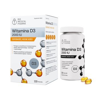 Bio MEdical Pharma Witamina D3 2000 IU, kapsułki, 120 szt.