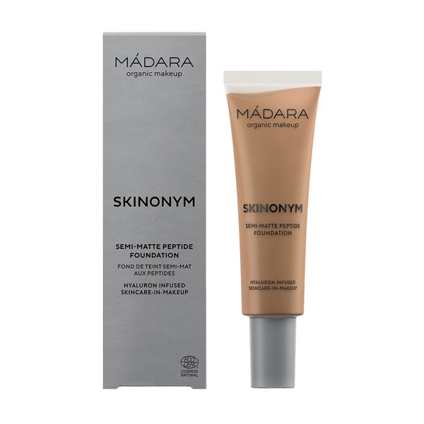 Skinonym Madara, Skinonym, Półmatowy podkład peptydowy, #70 caramel, 30 ml