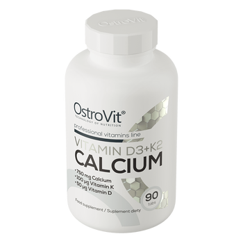 OstroVit Vitamin D3 + K2 Calcium, tabletki, 90 szt.
