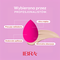 Ibra Makeup Blender Sponge, gąbeczka do makijażu, różowa, 1 szt.