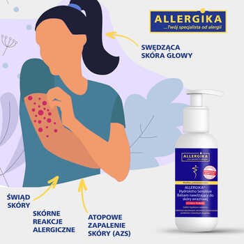 Allergika Hydrolotio Sensitive, balsam nawilżający do skóry wrażliwej, 200 ml