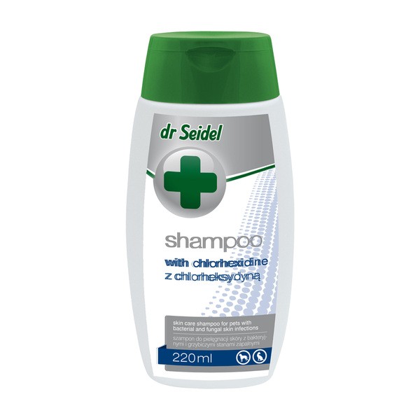 dr Seidel Dr Seidel Szampon z chlorheksydyną dla psów i kotów, 220 ml — Składniki i ocena
