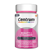 Centrum Beauty & Collagen, zestaw witamin i minerałów z olejem z wiesiołka dla skóry, włosów i paznokci, kapsułki, 30 szt.