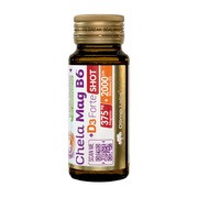 Olimp Labs Chela-Mag B6+D3 Forte Shot, płyn, smak wiśniowy, 25 ml