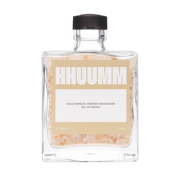 Hhuumm, sól do kąpieli, gold wanilia i drzewo sandałowe, 500 ml