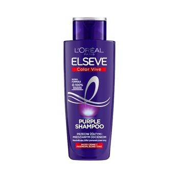 Loreal Elseve Color Vive Purple, Szampon neutralizujący żółte i miedziane odcienie, 200 ml