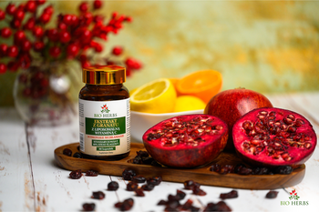Bio Herbs Ekstrakt z granatu z liposomalną witaminą C, kapsułki, 80 szt.
