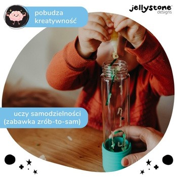 Jellystone Designs, butelka sensoryczna DIY, granatowa, 1 szt.