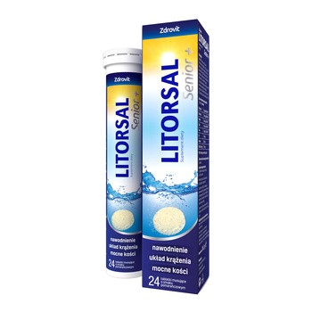 Zdrovit Litorsal Senior +, tabletki musujące, 24 szt.