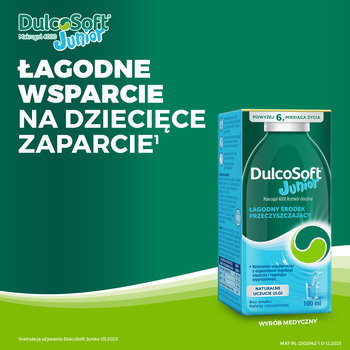 DulcoSoft Junior, roztwór doustny na zaparcia u dzieci, 100 ml