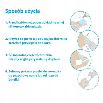 Silikonowy zbiornik na pokarm, 1 szt.