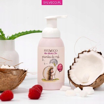 Sylveco dla dzieci 3+, malinowa pianka do rąk, 290 ml
