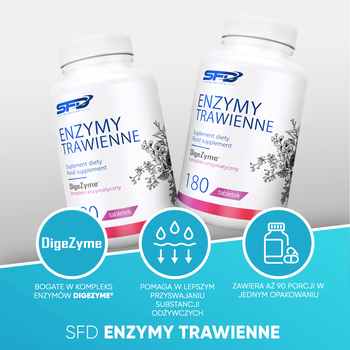 SFD Enzymy Trawienne, tabletki, 180 szt.