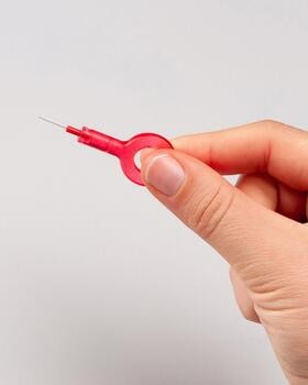 Curaprox CPS 07, szczoteczki międzyzębowe, czerwone, wkłady uzupełniające, 8 szt.