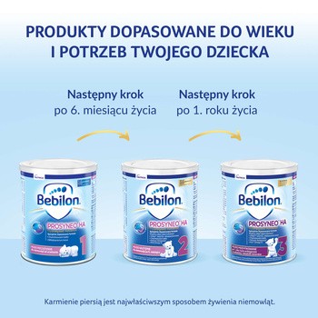 Bebilon Prosyneo HA 1, mleko początkowe dla niemowląt od urodzenia, 400 g