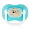 Canpol Babies, smoczek silikonowy symetryczny, Bunny&Company,18m+, niebieski, 1 szt.