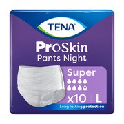 Tena Pants ProSkin Super Night, majtki chłonne, rozmiar L, 10 szt.        