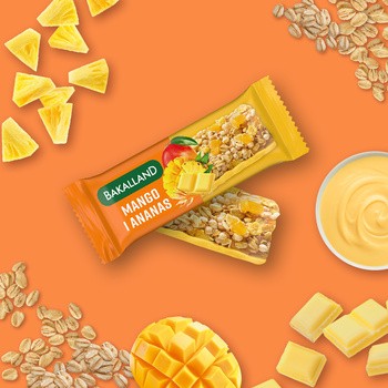 Bakalland, musli mango, baton zbożowy, 40 g