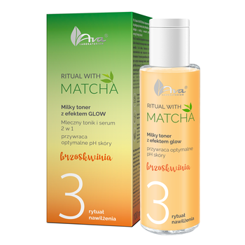 AVA Ritual with Matcha, mleczny tonik i serum do twarzy, 2w1, 100 ml