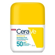 CeraVe, niewidoczny, nawilżający fluid przeciwsłoneczny SPF50, 50 ml