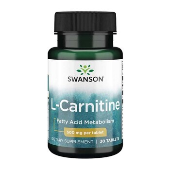 Swanson L-Karnityna, 500 mg, tabl., 30 szt
