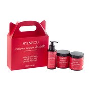 Sylveco, Zimowy Zestaw do ciała, peeling do ciała, 265 g  + żel pod prysznic, 150 ml + masło do ciała, 250 ml https://azcdn.doz.pl/image/d/product/b996f464-scale-180x180.png