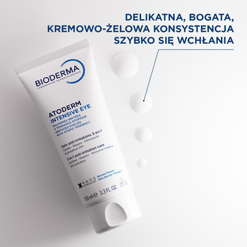 Bioderma Atoderm Intensive Eye, kojący krem 3w1, 100 ml