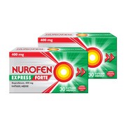 alt Zestaw 2x Nurofen Express Forte 400 mg, 30 kaps.