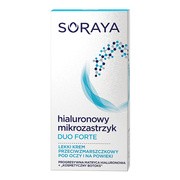 Soraya Hialuronowy Mikrozastrzyk Duo Forte, lekki krem pod oczy i na powieki, 15 ml