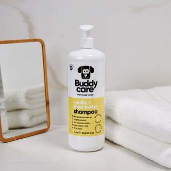 Buddycare, szampon dla psów, wanilia i masło shea, 500 ml