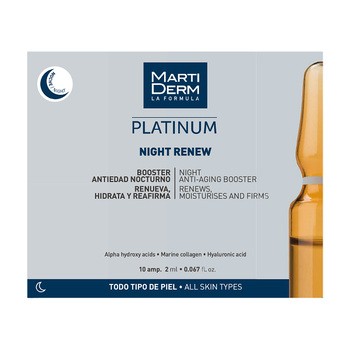 MartiDerm Platinum, Night Renew, serum regenerujące na noc, 10 x 2 ml