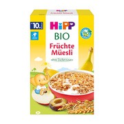Hipp BIO, Musli wielozbożowe banany - jabłka - śliwki, od 10. m-c., 200 g